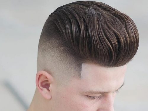 Long And Tall Pompadour Fade Haircut