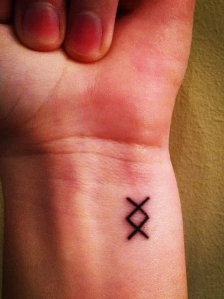 Simple Viking Wrist Tattoos