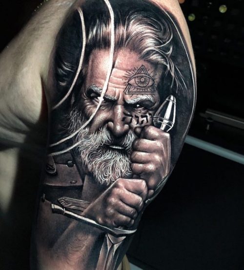 Viking Tattoo With Sword