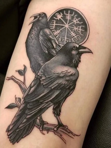 Viking Crow Tattoo