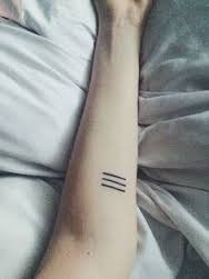 Three Lines Tattoo Meaning 13