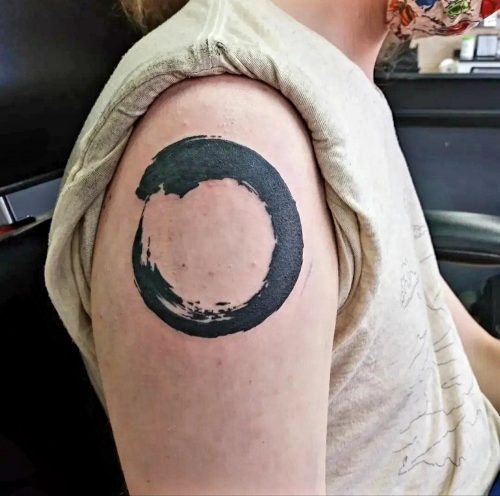 Enso Circle Tattoo Shoulder