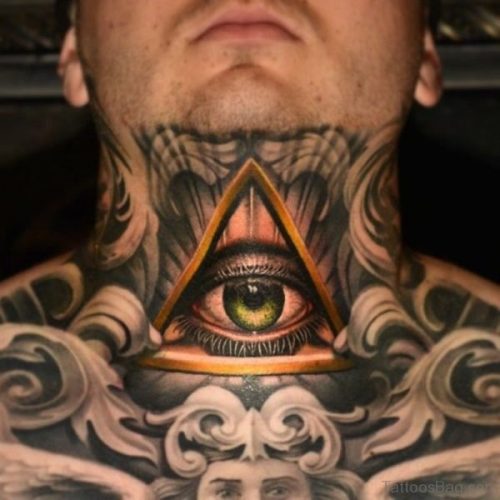 All Seeing Eye Tattoo Neck