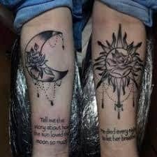 Sun And Moon Tattoo 15