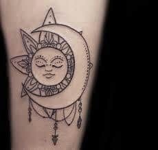 Sun And Moon Tattoo 34