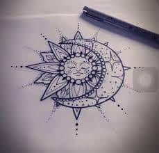 Sun And Moon Tattoo 46