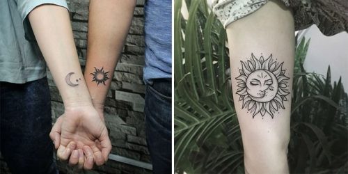 Sun And Moon Tattoo000