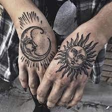 Sun And Moon Tattoo For Guys