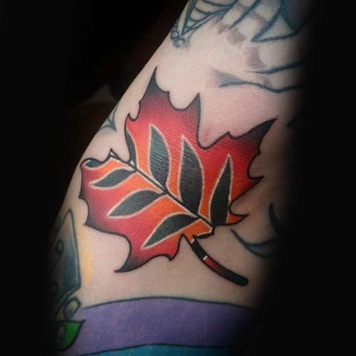 Maple Leaf Tattoo 20