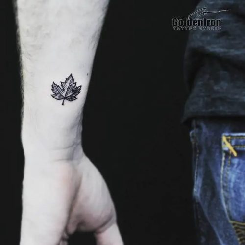 Maple Leaf Tattoo 09