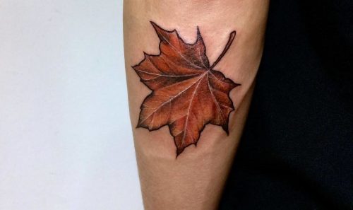 Maple Leaf Tattoo 05