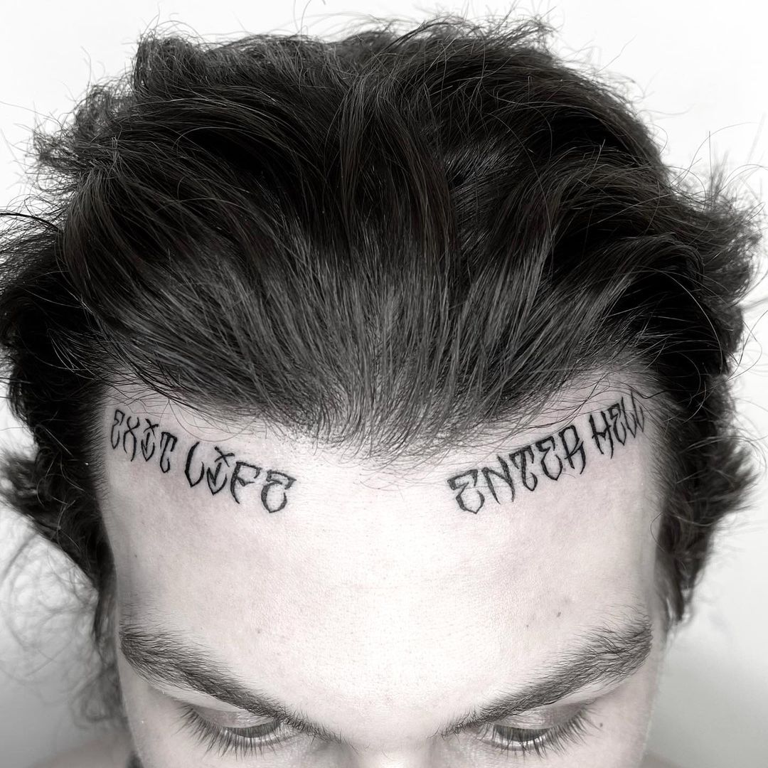 50+ Best Forehead Tattoos, Meaning and Ideas Men's Style